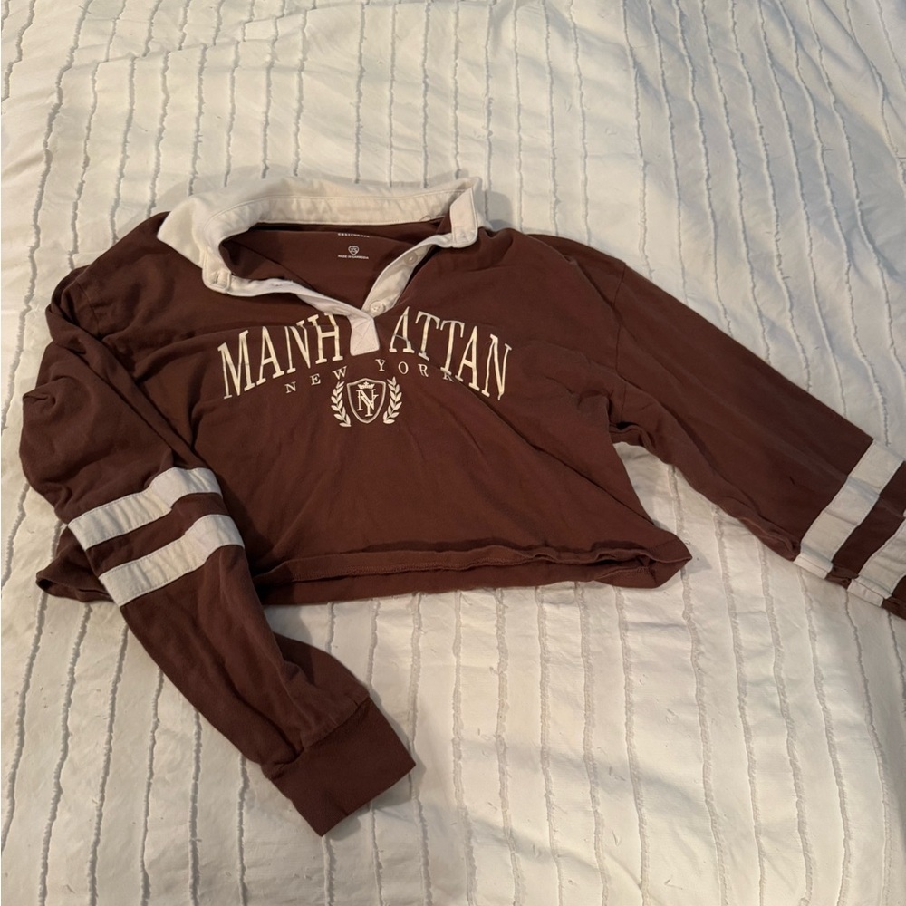 Brown Manhattan New York Long Sleeve Shirt